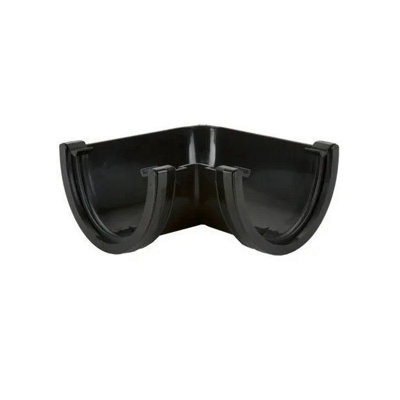 Brett Martin 170mm Gutter 90 Degree Bend BR098B Black Large Deep Style ...