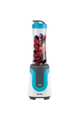 Breville VBL136 Blend Active Blue Personal Blender Smoothie Maker With 2 Portable Blending Bottles 600ml