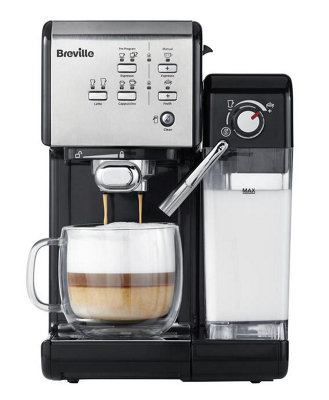 Breville VCF107 One Touch Black Espresso Coffee Machine DIY at B Q