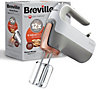 Breville VFM021 Hand Mixer with Storage Case - White & Rose Gold
