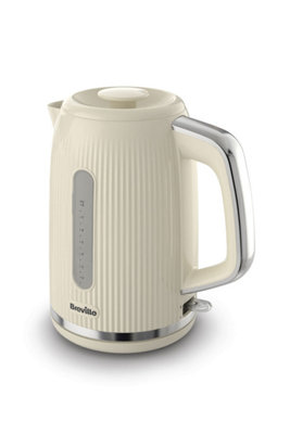 breville vkt091 flow electric kettle, 3 kw fast boil, mushroom cream