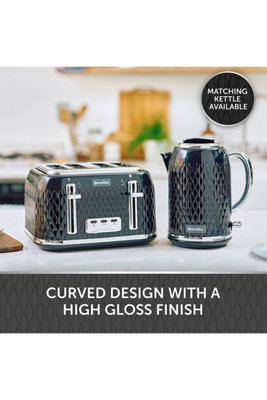 Breville VTT786 Curve Black Chrome 4-Slice Toaster
