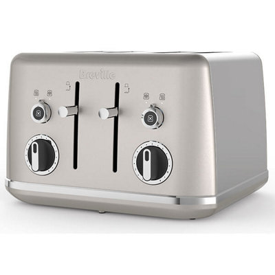 Breville VTT851 Lustra 4Slice Toaster with High Lift Shimmer Cream