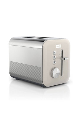 Breville VTT967 High Gloss Cream & Stainless Steel 2-Slice Toaster