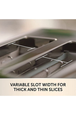 Breville VTT967 High Gloss Cream & Stainless Steel 2-Slice Toaster