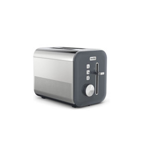 Breville VTT968 High Gloss Grey & Stainless Steel 2-Slice Toaster