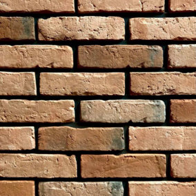 Brick with Grout: Bright Red with Black Grout