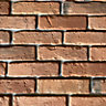 Brick with Grout: Bright Red with Grey Grout