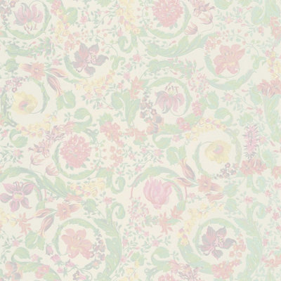 BRICOFLOR Beige designer wallpaper colourful High-end wallpaper Wallpaper in Greek style 10.05 x 0.70 m