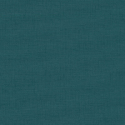 BRICOFLOR Green linen wallpaper Non woven wall coverings Glue and stick wallpaper ideal for living room 10,05 x 0,53 m