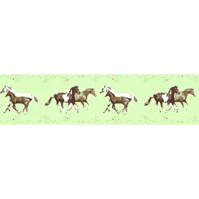 bricoflor-horse-border-wallpaper-in-mint-green-galloping-horses
