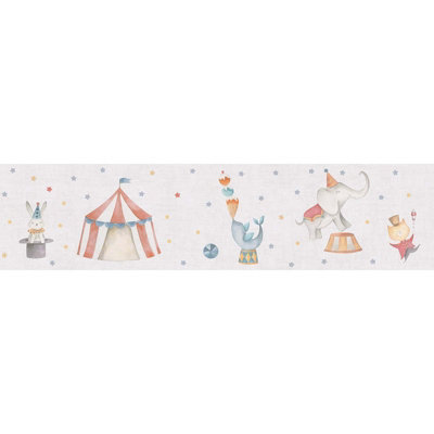 BRICOFLOR Non-woven wallpaper, animal wallpaper multicoloured - 5,00 x 0,13 m