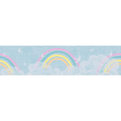 BRICOFLOR Non-woven wallpaper, cloud wallpaper multicoloured - 5,00 x 0,13 m