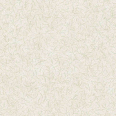 BRICOFLOR Non-woven wallpaper, floral wallpaper in cream, green - 10,05 x 0,53 m