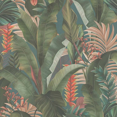 BRICOFLOR Non-woven wallpaper in blue - 10,05 x 0,53 m