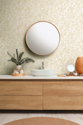 BRICOFLOR Non-woven wallpaper in cream - 10,05 x 0,53 m