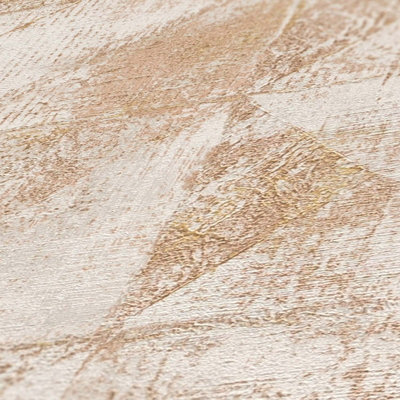 BRICOFLOR Non-woven wallpaper in gold - 10,05 x 0,53 m