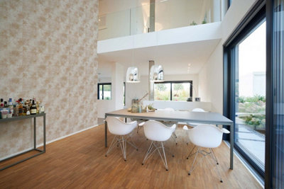 BRICOFLOR Non-woven wallpaper in gold - 10,05 x 0,53 m