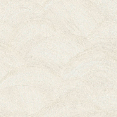 BRICOFLOR Non-woven wallpaper in white - 10,05 x 0,53 m