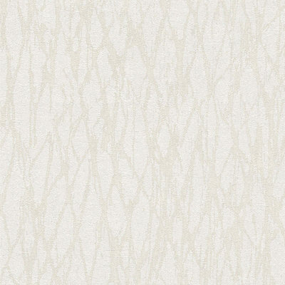 BRICOFLOR Non-woven wallpaper in white - 10,05 x 0,53 m