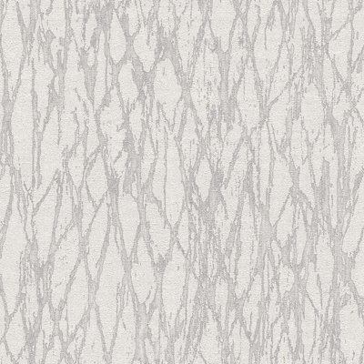 BRICOFLOR Non-woven wallpaper in white - 10,05 x 0,53 m