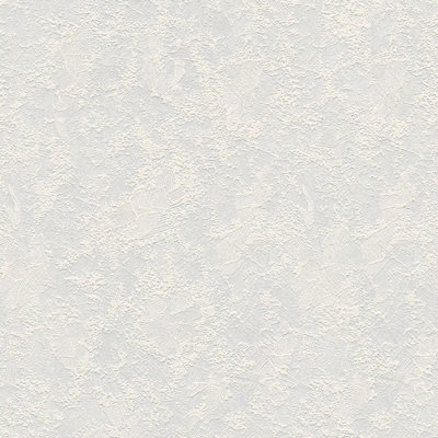 BRICOFLOR Non-woven wallpaper, paintable wallpaper in white - 10,05 x 0,53 m