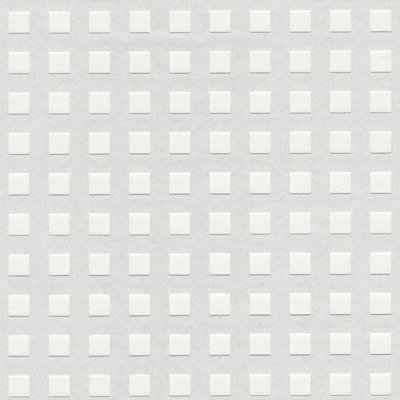 BRICOFLOR Non-woven wallpaper, paintable wallpaper in white - 10,05 x 0,53 m