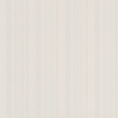 BRICOFLOR Non-woven wallpaper, paintable wallpaper in white - 10,05 x 0,53 m