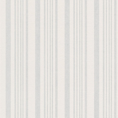 BRICOFLOR Non-woven wallpaper, paintable wallpaper in white - 10,05 x 0,53 m
