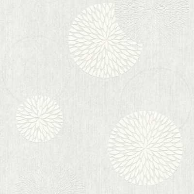 BRICOFLOR Non-woven wallpaper, paintable wallpaper in white - 10,05 x 0,53 m