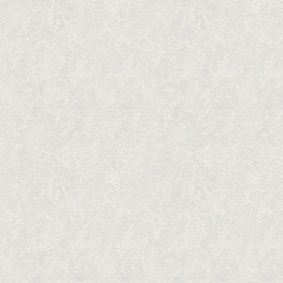 BRICOFLOR Non-woven wallpaper, paintable wallpaper in white - 25,00 x 1,06 m