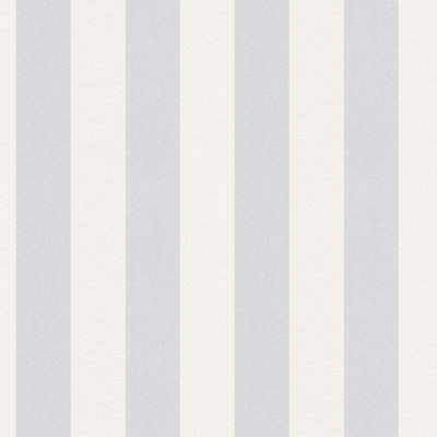 BRICOFLOR Non-woven wallpaper, paintable wallpaper in white - 25,00 x 1,06 m