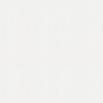 BRICOFLOR Non-woven wallpaper, paintable wallpaper in white - 25,00 x 1,06 m