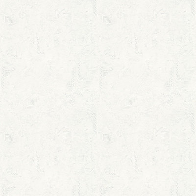 BRICOFLOR Non-woven wallpaper, paintable wallpaper in white - 25,00 x 1,06 m