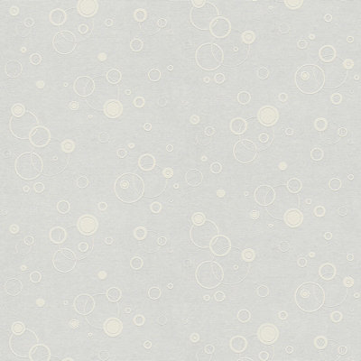 BRICOFLOR Non-woven wallpaper, paintable wallpaper in white - 25,00 x 1,06 m