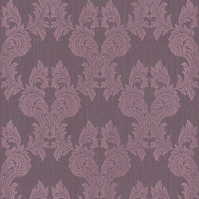 BRICOFLOR Non-woven wallpaper, pattern wallpaper, damask in violet - 10,05 x 0,53 m