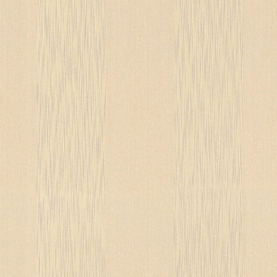 BRICOFLOR Non-woven wallpaper, pattern wallpaper, striped in yellow - 10,05 x 0,53 m