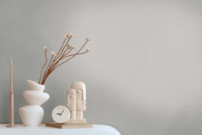 BRICOFLOR Non-woven wallpaper, plain wallpaper in beige - 10,05 x 0,53 m