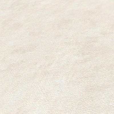 BRICOFLOR Non-woven wallpaper, plain wallpaper in beige - 10,05 x 0,53 m