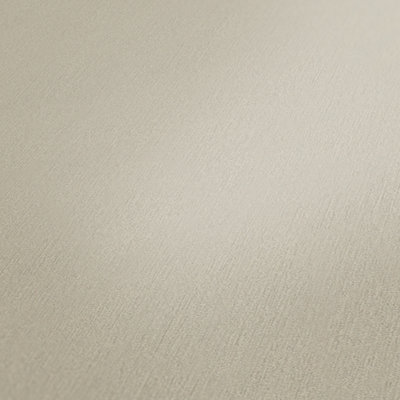 BRICOFLOR Non-woven wallpaper, plain wallpaper in beige, cream - 10,05 x 0,53 m