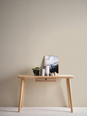 BRICOFLOR Non-woven wallpaper, plain wallpaper in beige, cream - 10,05 x 0,53 m