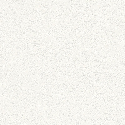 BRICOFLOR Non-woven wallpaper, plain wallpaper in white - 10,05 x 0,53 m