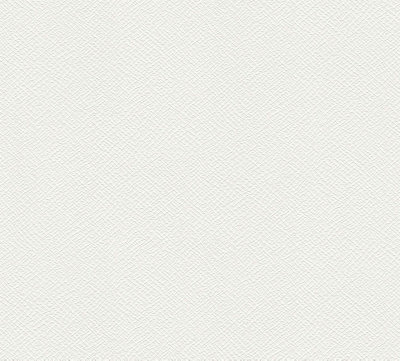BRICOFLOR Non-woven wallpaper, plain wallpaper in white - 10,05 x 0,53 m