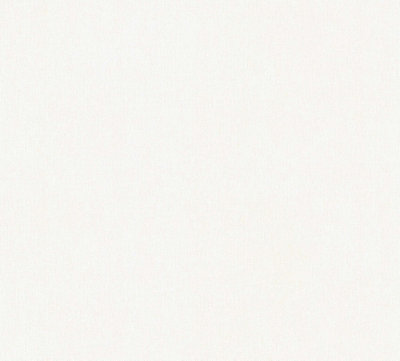 BRICOFLOR Non-woven wallpaper, plain wallpaper in white - 10,05 x 0,53 m