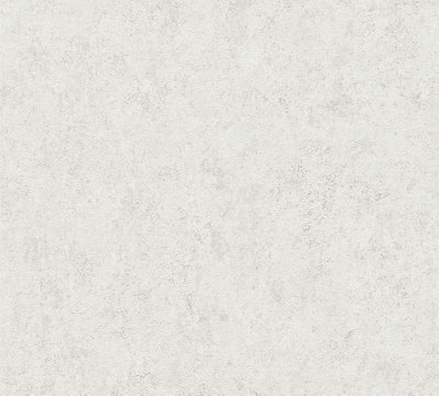 BRICOFLOR Non-woven wallpaper, plain wallpaper in white - 10,05 x 0,53 m