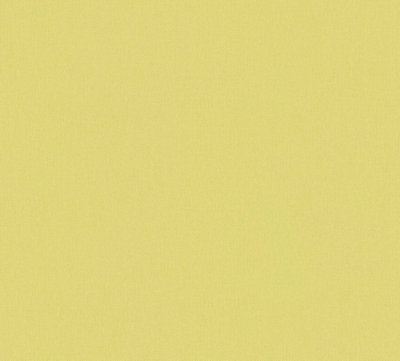 BRICOFLOR Non-woven wallpaper, plain wallpaper in yellow - 10,05 x 0,53 m