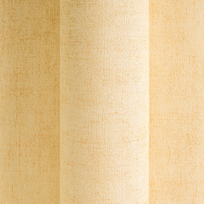 BRICOFLOR Non-woven wallpaper, plain wallpaper in yellow - 10,05 x 0,53 m