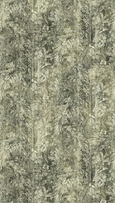 BRICOFLOR Non-woven wallpaper, vintage wallpaper in green - 2,80 x 1,59 m