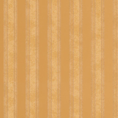 BRICOFLOR Orange and Gold Striped Free Match Wallpaper Strippable and Scrubbable Non-Woven Vinyl Wallpaper 10.05 x 0.70 m