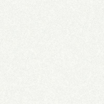 BRICOFLOR Plain White Textured Non-Woven Wallpaper Scrubbable Free Match Vinyl Wallpaper 10.05 x 0.70 m